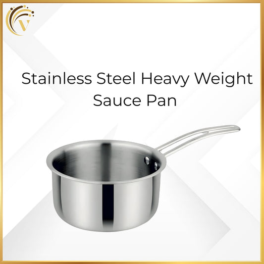 Stainless Steel Sauce Pan –  Pan for Boiling, Heating & Everyday Cooking