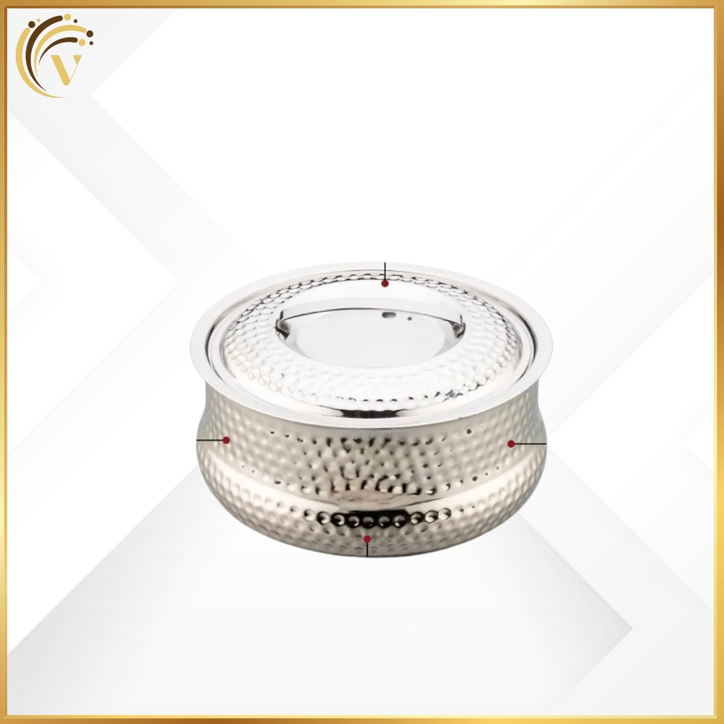 Air Lock Hammered Casserole