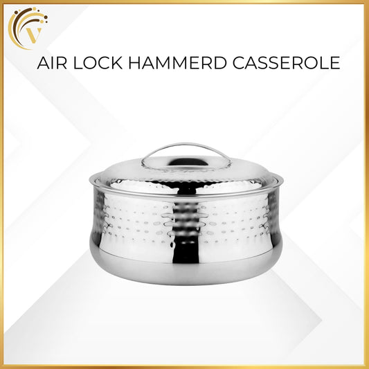 Air Lock Hammered Casserole