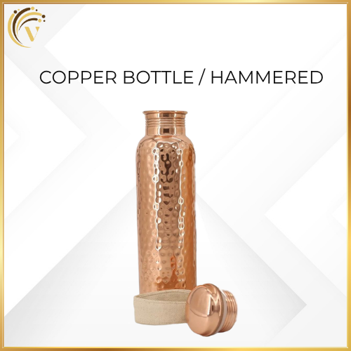 Copper Bottle / Hammered
