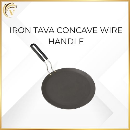 Iron Tava Concave Wire Handle
