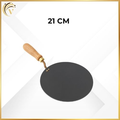 Iron Tava Wooden Handle