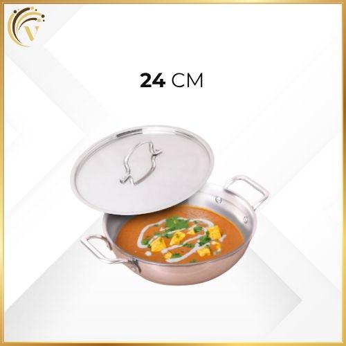 Triply Deep Kadhai With Lid