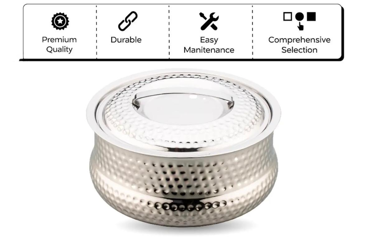 Air Lock Hammered Casserole