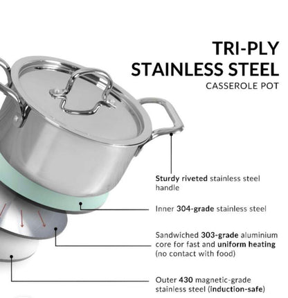 Triply Casserole With Lid