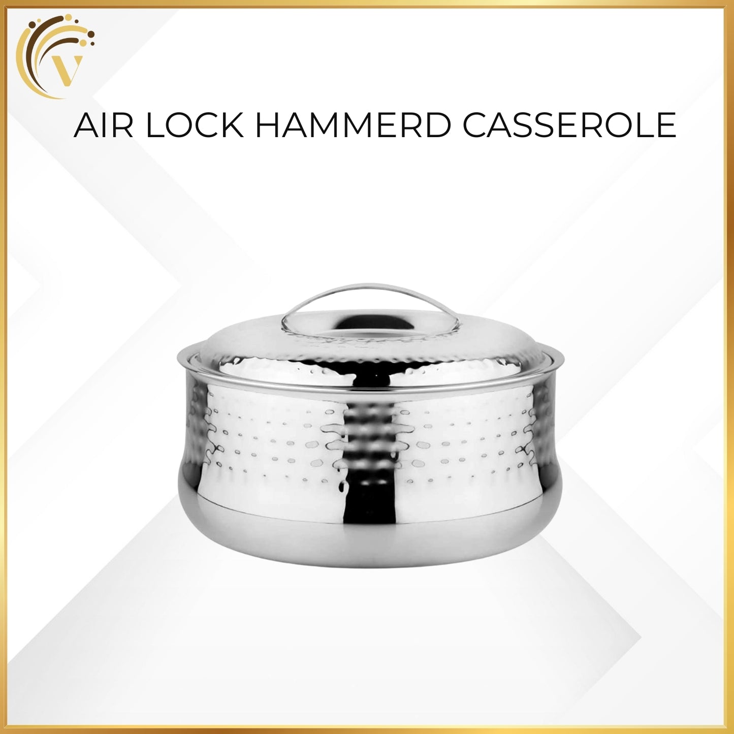 Air Lock Hammered Casserole