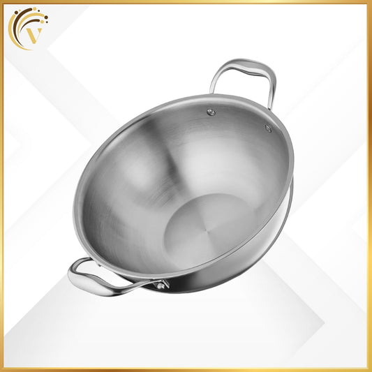 Deep Kadhai with Stainless Steel Lid