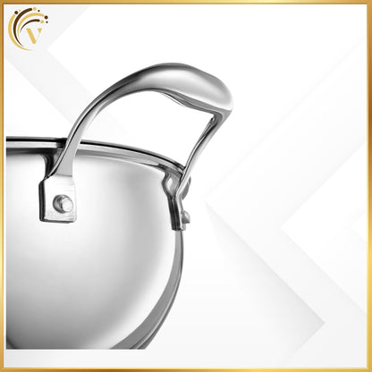 Deep Kadhai with Stainless Steel Lid
