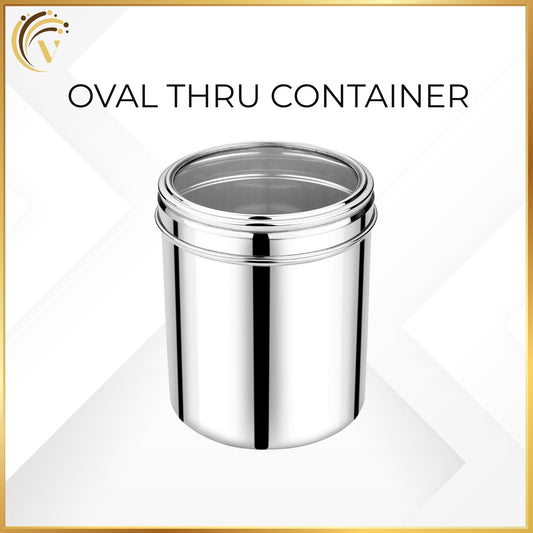 Oval Thru Container